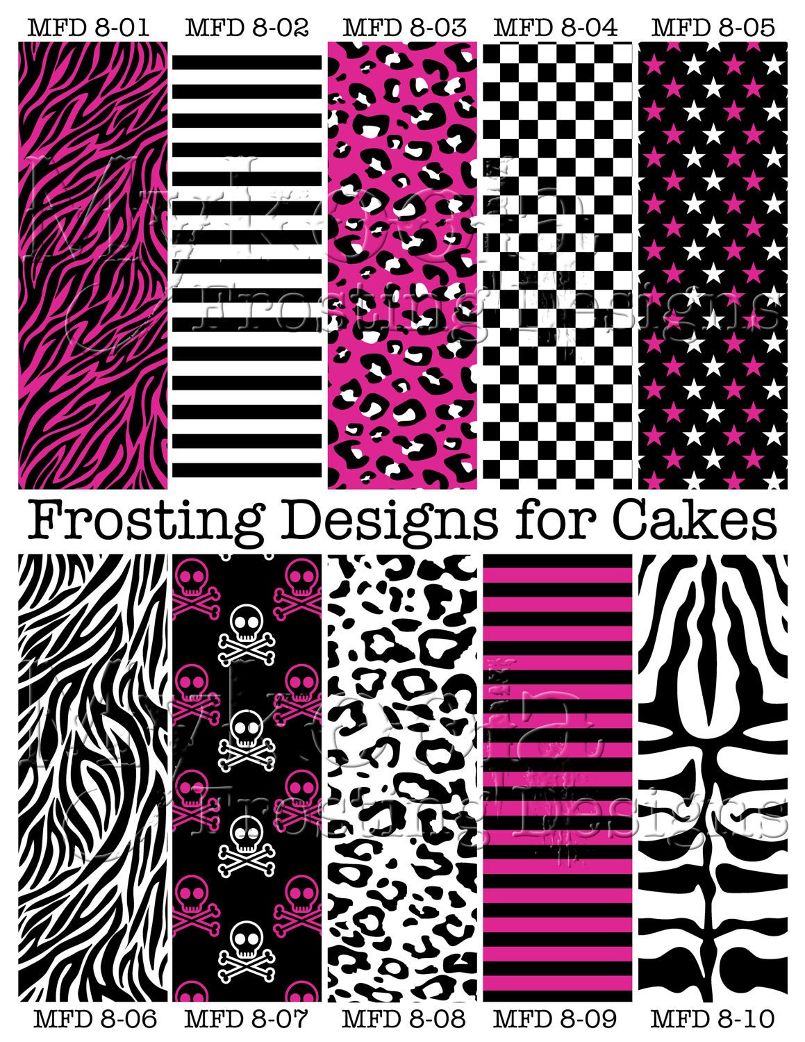 Punk edible Frosting Designs