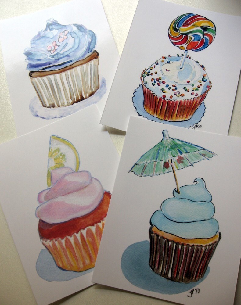 Cupcake Art Postcards Ed 3 Set of 12 From jojolarue