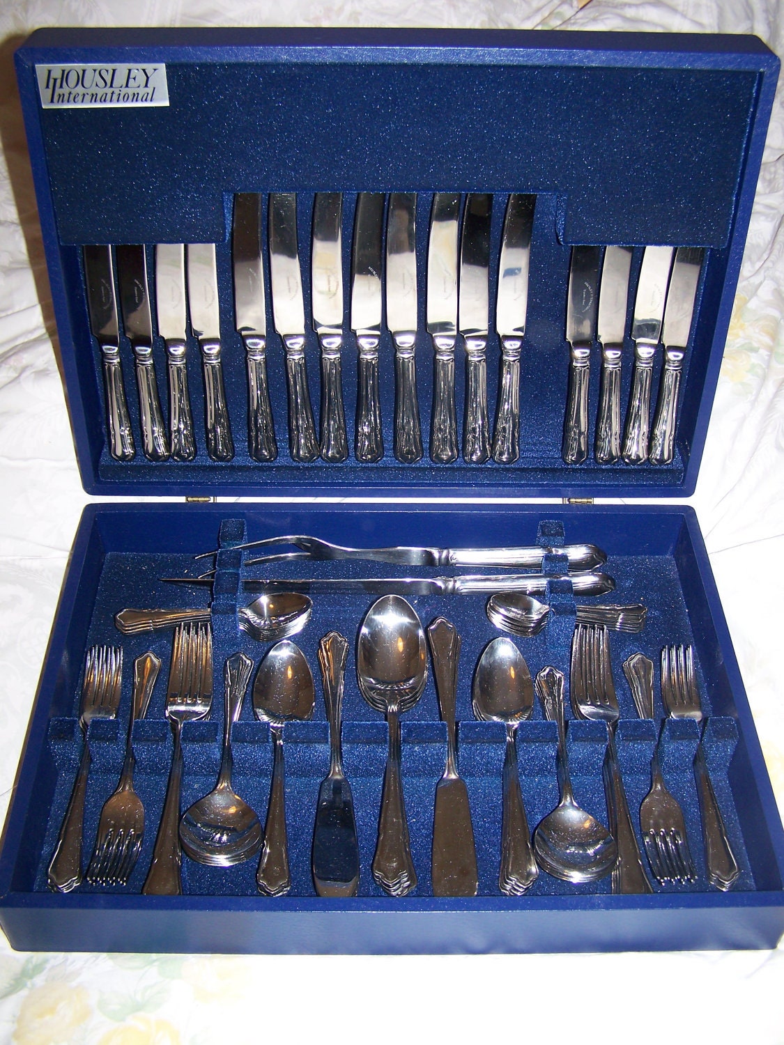 Vintage 86 piece Housley International Stainless Steel Cutlery Flatware
