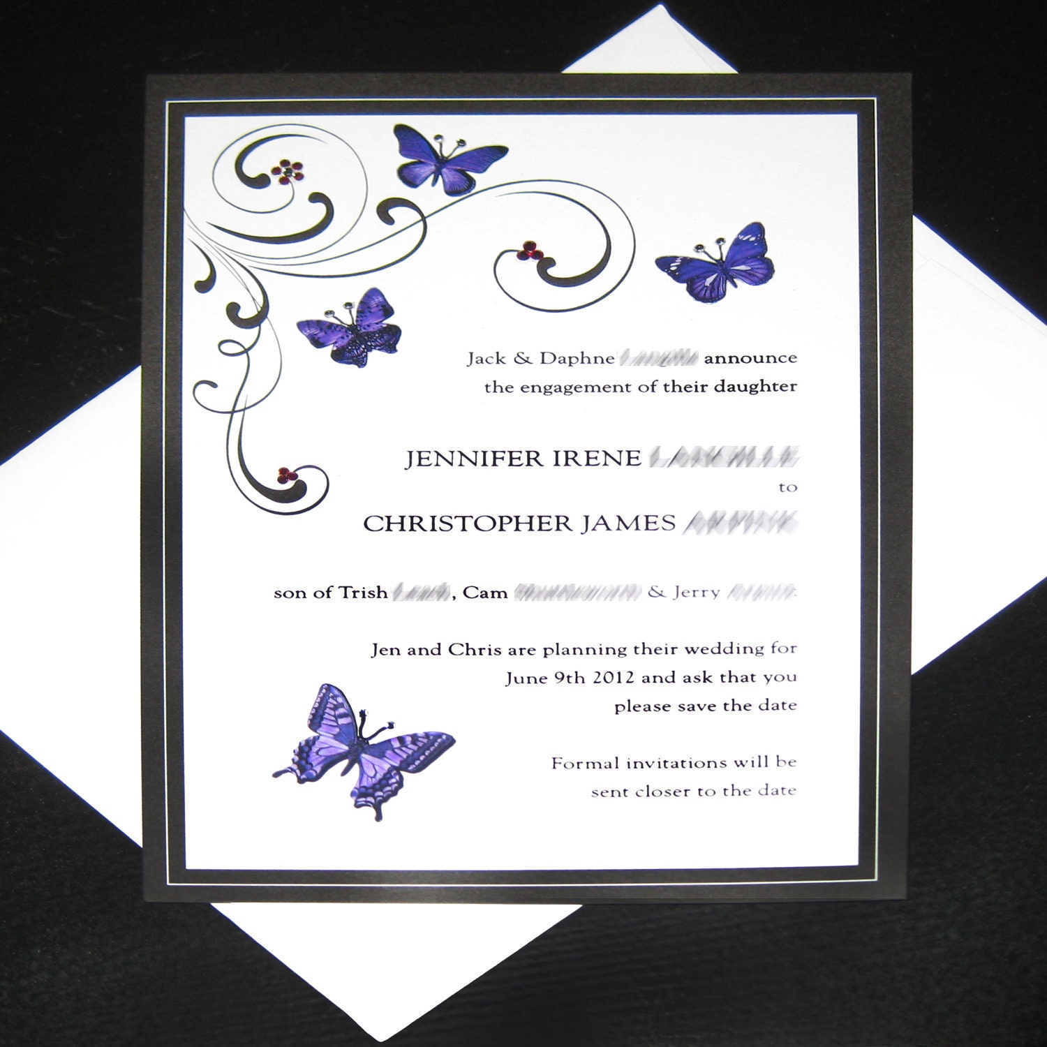 scrapbook wedding invitations