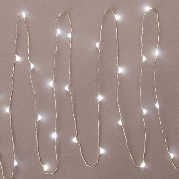Wedding Decorations LIGHT STRING 30 white lights 60 inches Battery Operated 