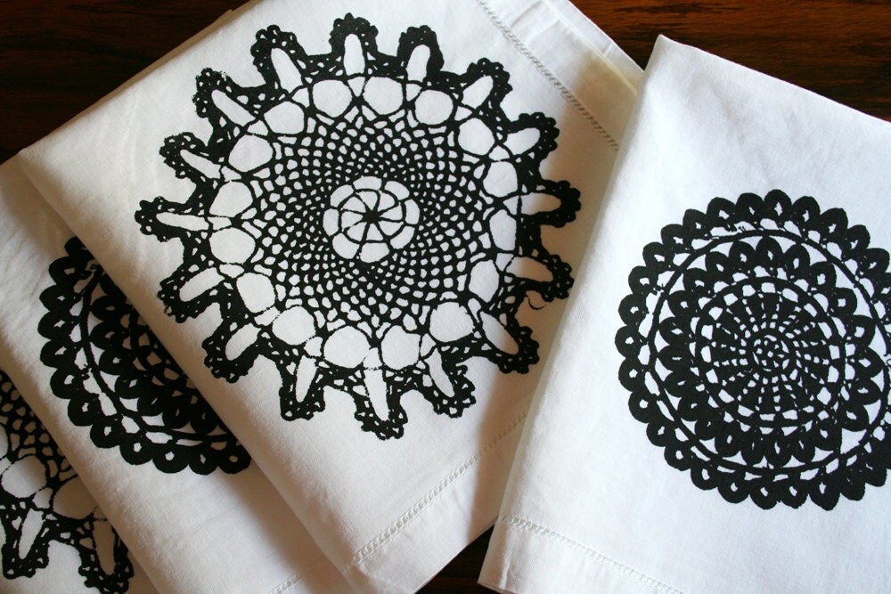Doily Linen Napkins Doily Linen Napkins
