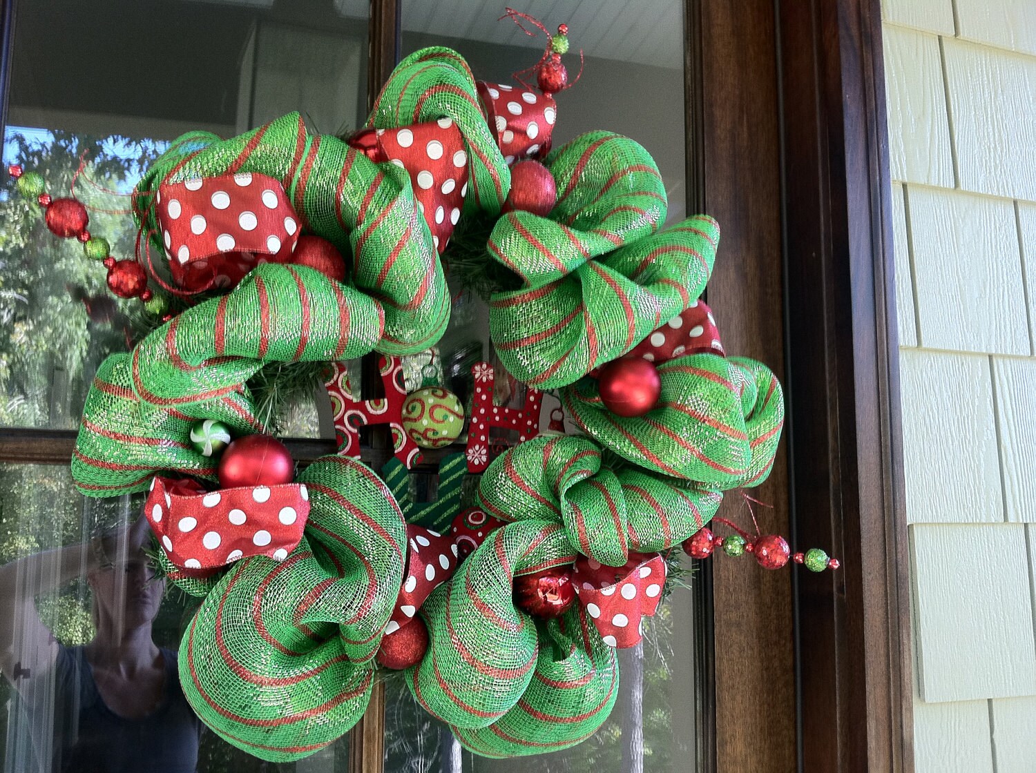 DECO MESH Christmas Door Wreath