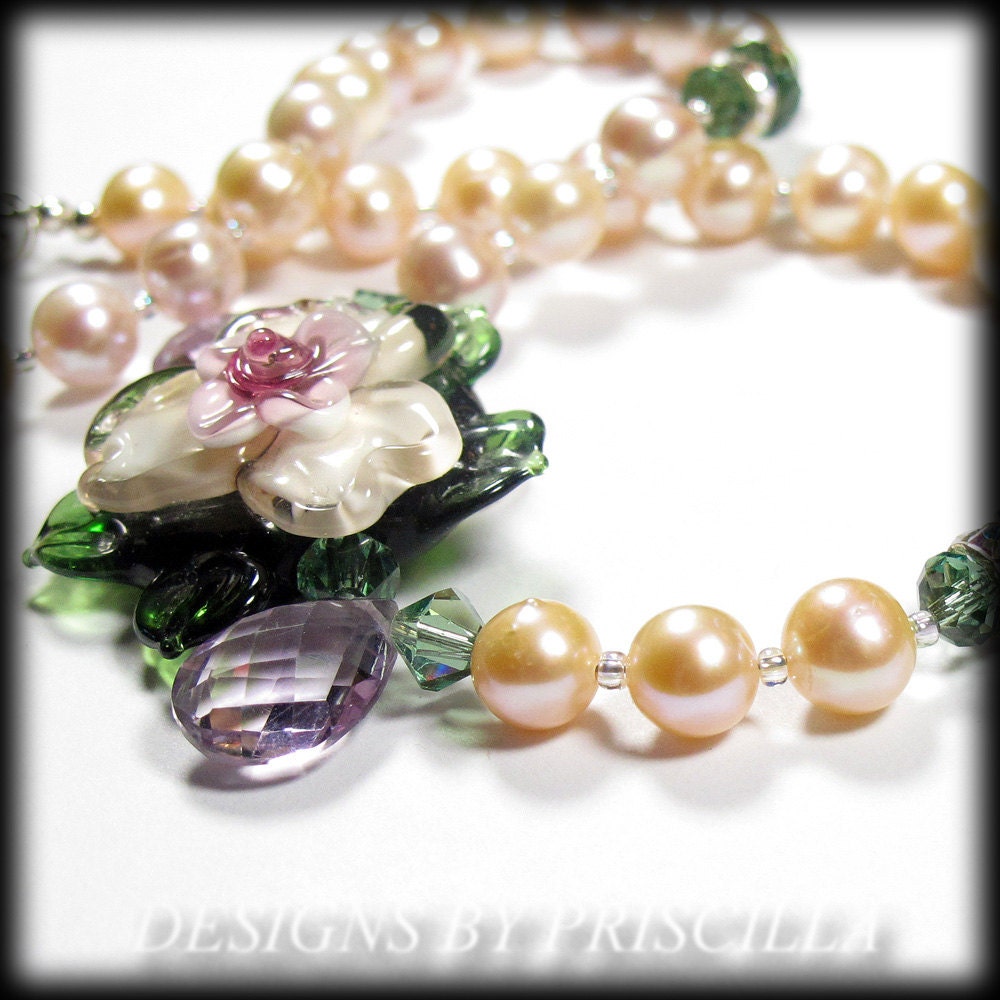 Bridal Necklace HAWAII Pink