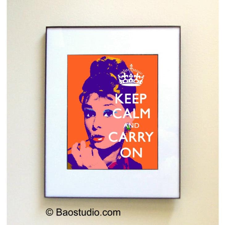 Keep Calm and Carry On Audrey