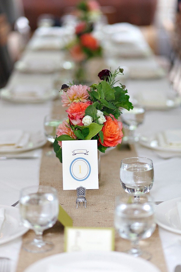 Wedding Table Numbers Vintage Bistro Oval Frame Design Featured on Style Me 