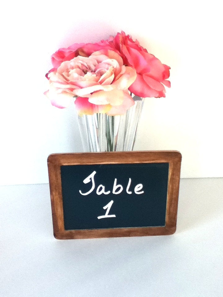 unique wedding reception table numbers rustic chic style