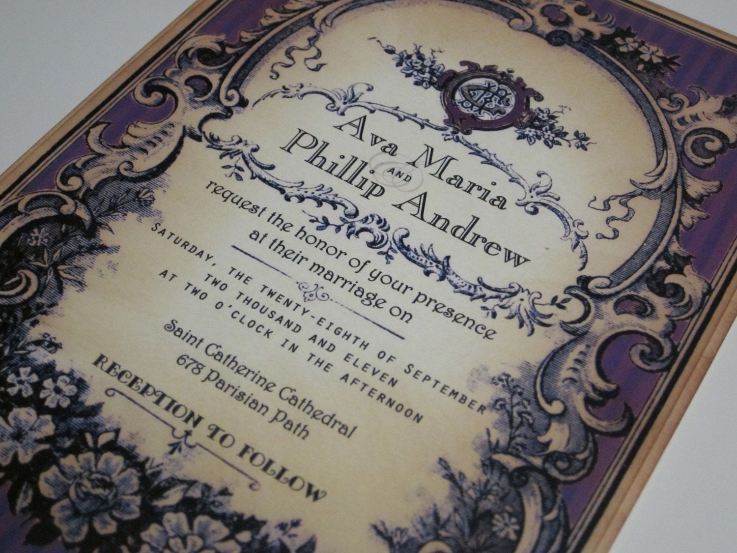 vintage wedding invitation ideas