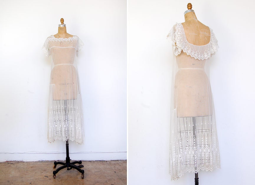 vintage 1920s dress antique 1920s wedding dress sheer lace