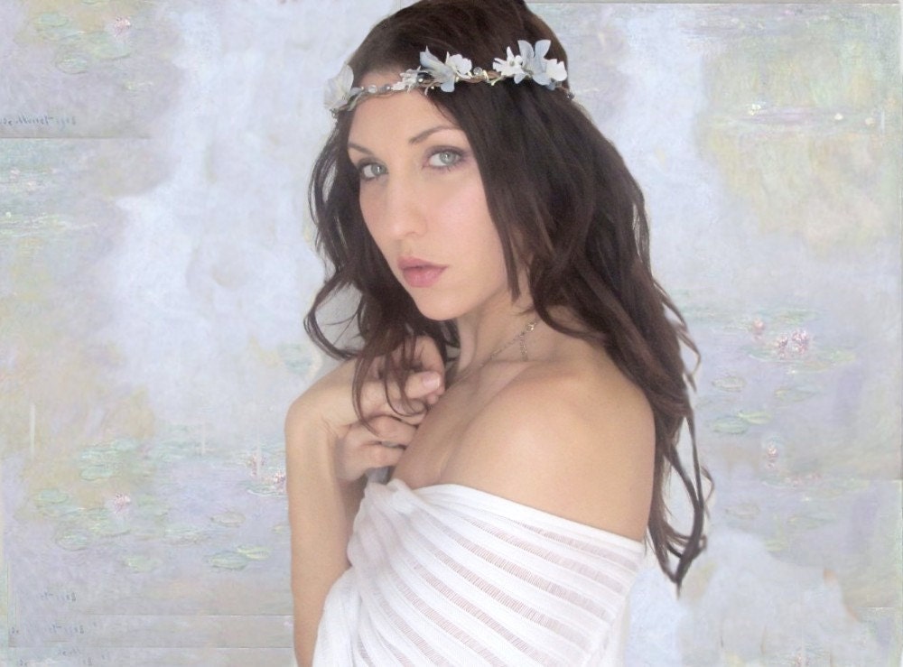 Flower Crown WHIMSICAL Wedding Hair Wreath Bridal Accessory Hair 