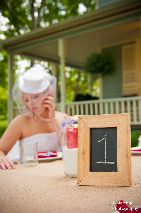Rustic Wedding Table Numbers Chalkboard From YourDivineAffair