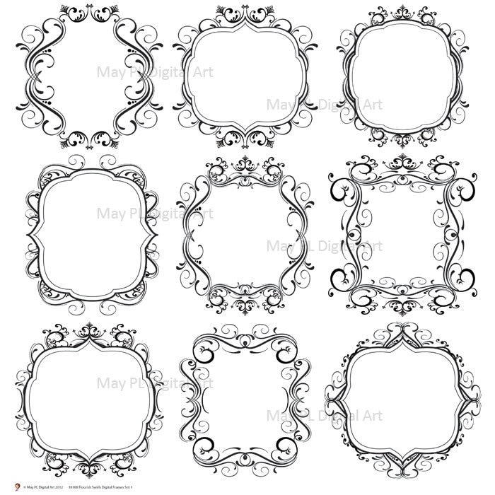 free flourish frames clipart - photo #26