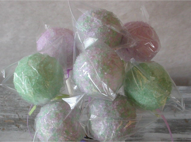Wedding Cake Pops Lilac and Pale Green Wedding Favor Cake Pops