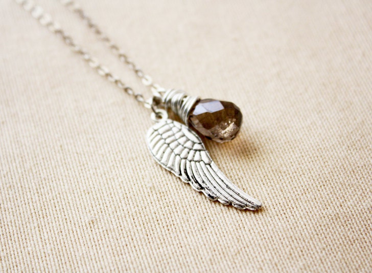 SALE Angel Wing simple silver tone jewelry From verarodrigues