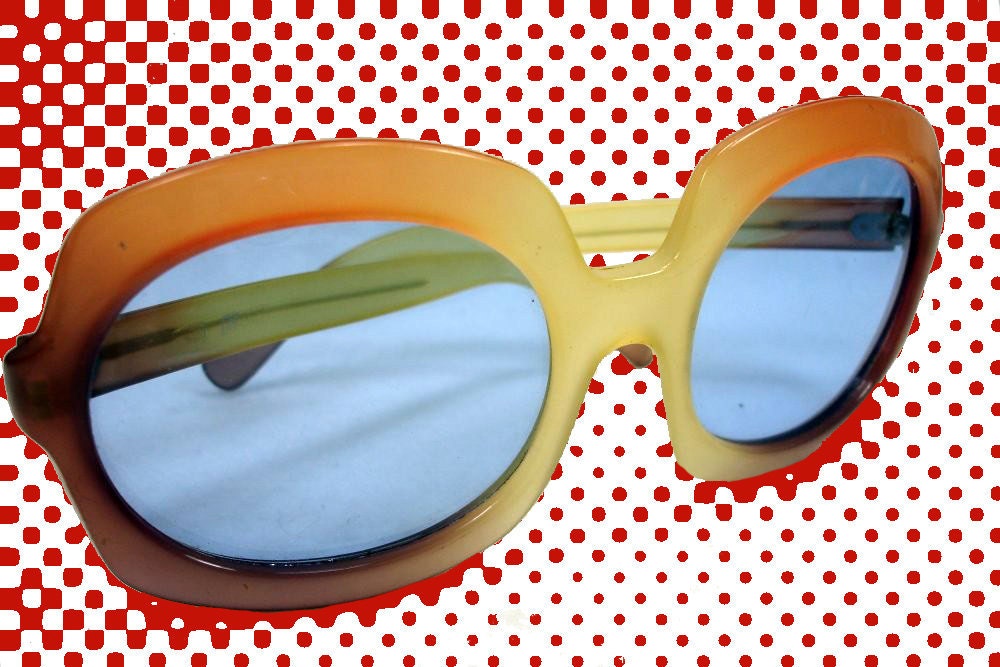 Oversized vintage glasses