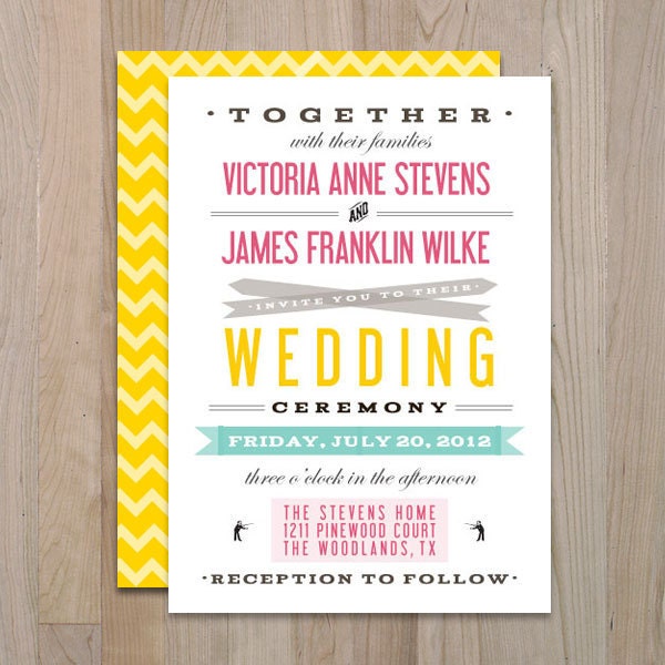 Carnival Printable Wedding Invitation From youngwanderlust