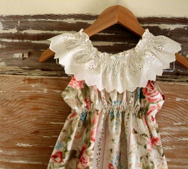 Cowgirl Dress Girls dress vintage shabby chic lace french inspired rose 
