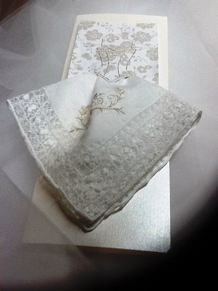 Wedding Handkerchief Card From theturnbulls 
