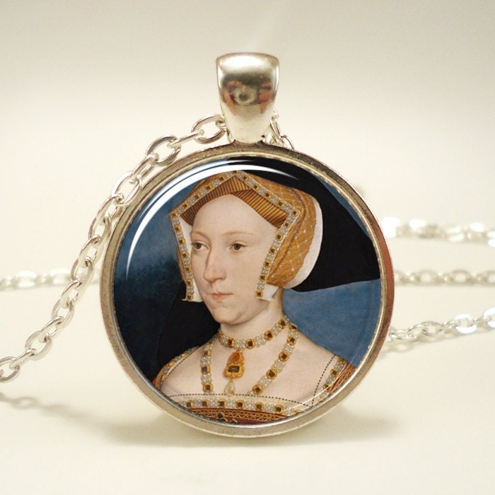 Jane Seymour Necklace Queen of England Tudor Portrait Pendant Henry VIII 