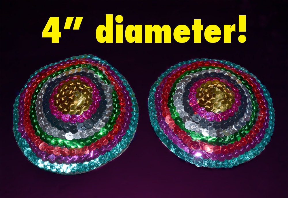 Josephina's Amazing Technicolor Dream Pasties 4 Large Nipple Tassels