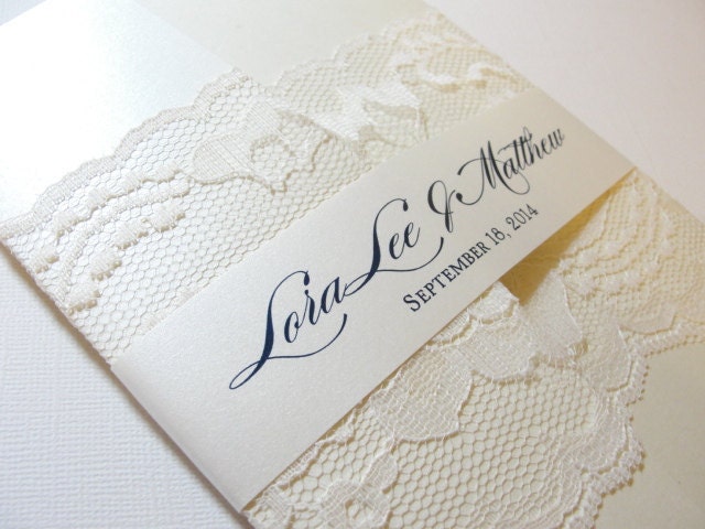 SAMPLE Lace Wrapped Wedding Reception Invitations Wedding Invites Wedding 