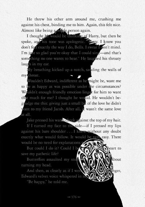 Jacob Black on Twilight New Moon Book Page Book Page