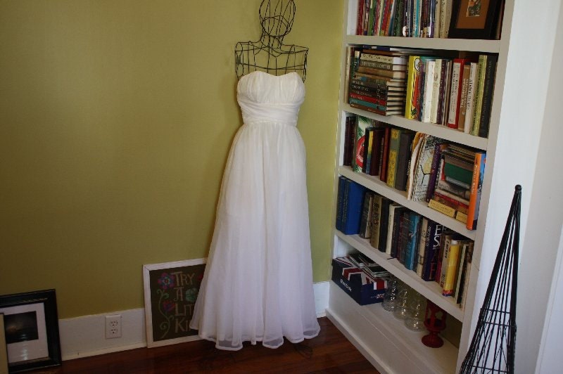 1950's Mike Benet Strapless Marilyn Monroe Wedding Dress Tea Length