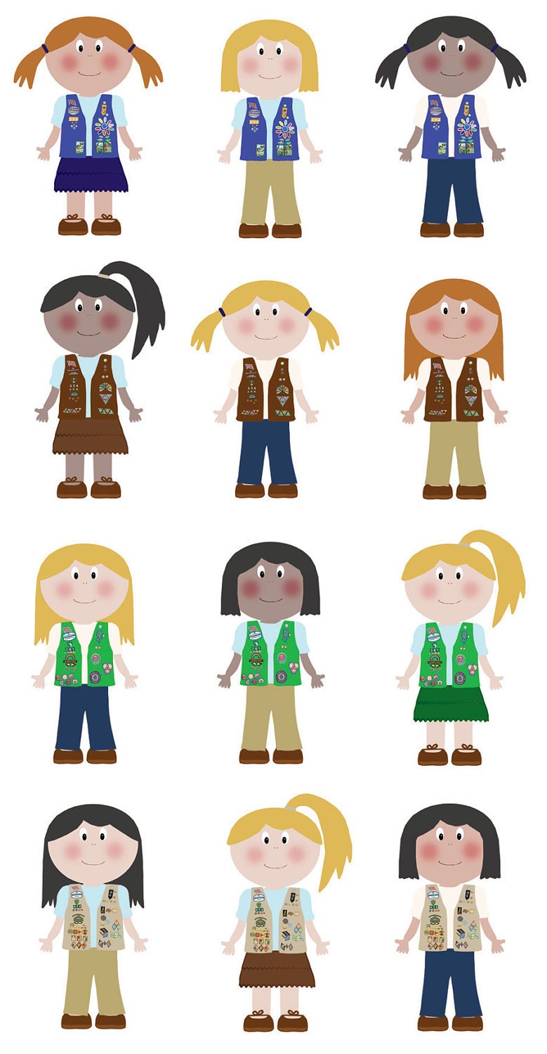 free girl scout clip art daisy - photo #15