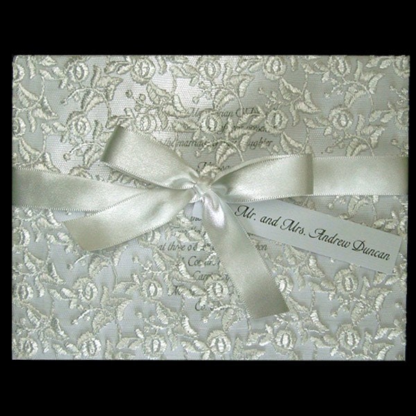 wedding invitations with lace