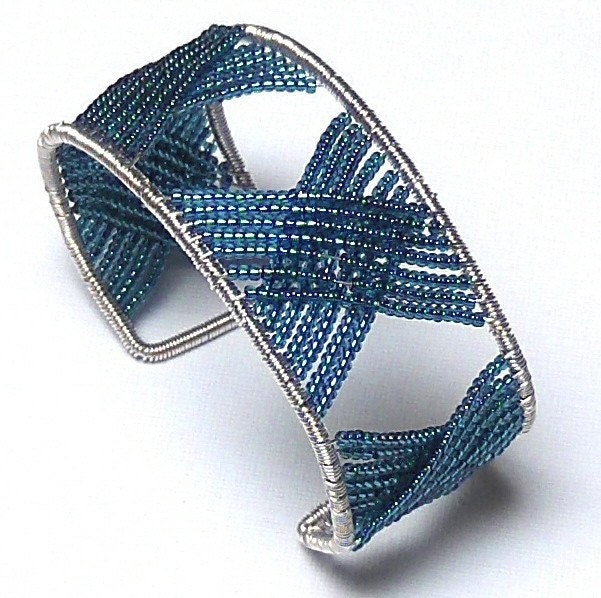 French Blue Cuff Bracelet