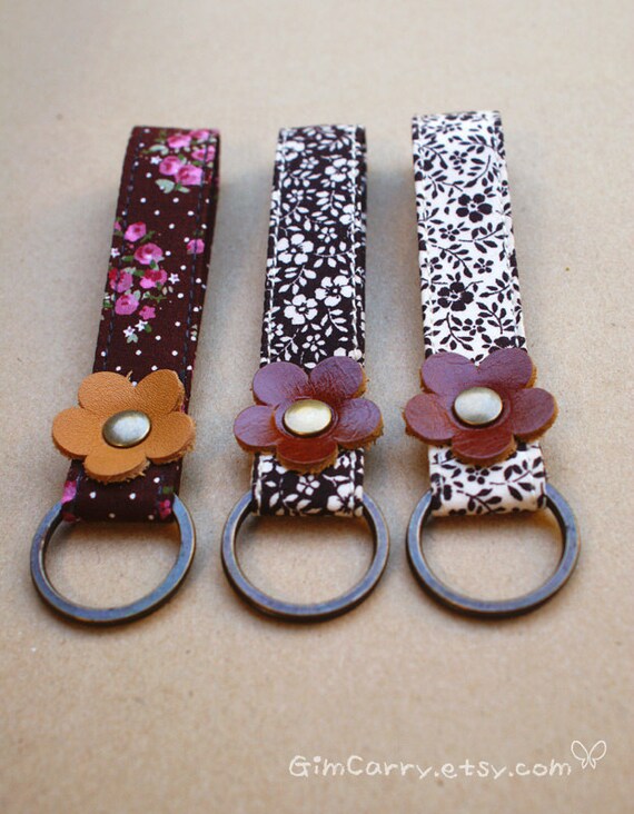 Items similar to Fabric Key fob,Keychain,Strap Aone Fabric A 002