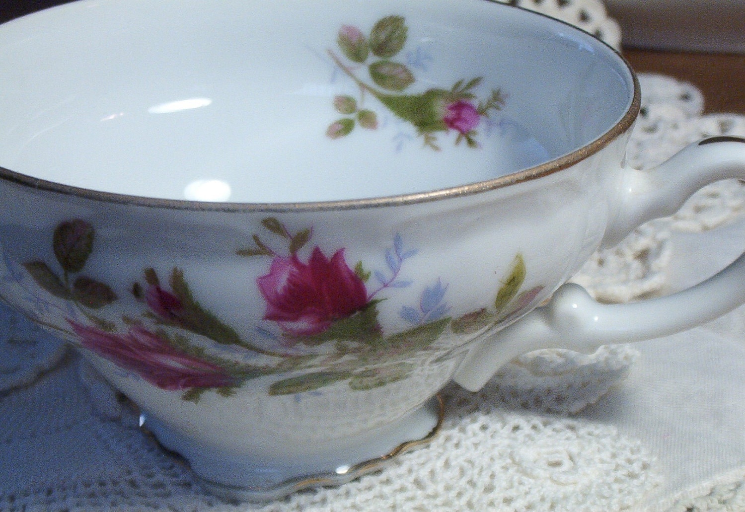 Teacup Tea Cup Royal Rose Fine China Japan Moss Rose China