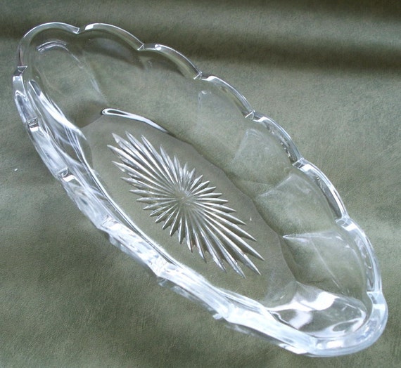 Two Elegant Heisey Glass Celery Dish Pattern 393 1911