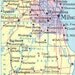 Map Wisconsin & Idaho USA United States Vintage Mid Century Geography 1968 Reversable