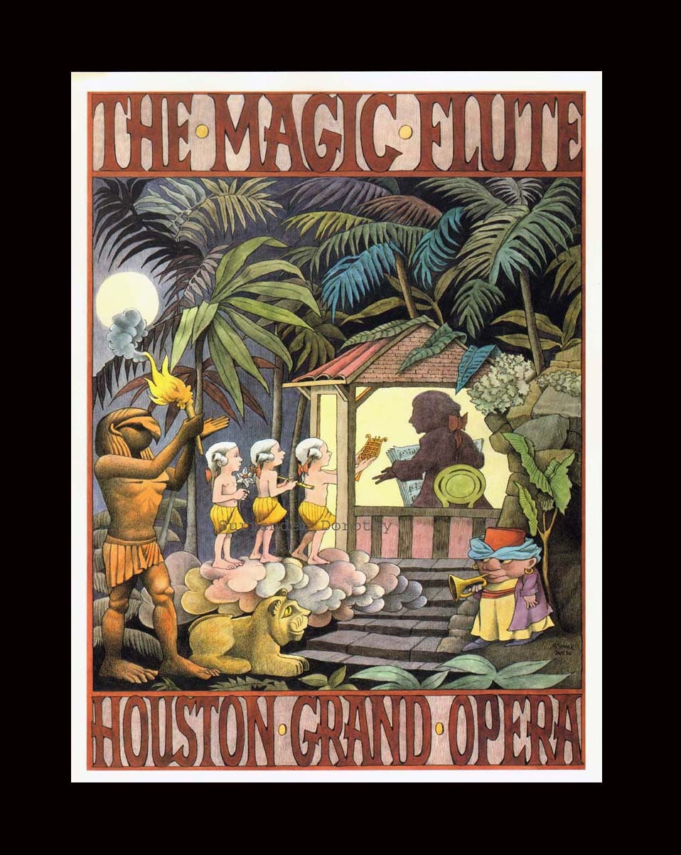 Mozart's Magic Flute Maurice Sendak Houston Grand Opera