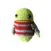 Gray and Red Striped Wool Sweater for Timmie T. or other small toys