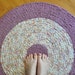 Reserved for Dan SALE Crochet Area Rag Rug - Lilac Suset by EKRA
