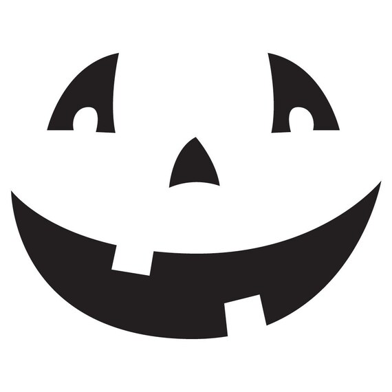 Pumpkin Face Decal sticker small