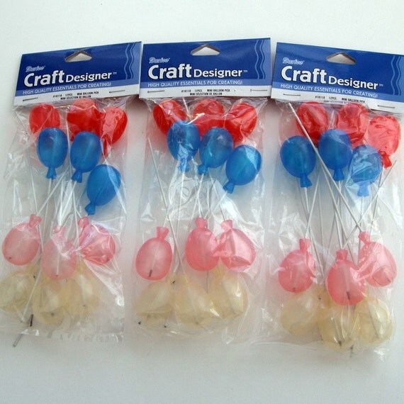 Miniature Plastic Balloons 3 bags by beccabags on Etsy