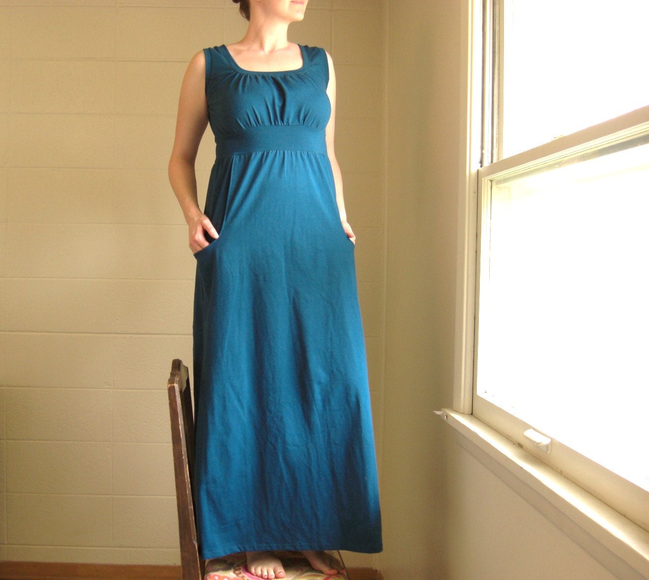 Gathered pocket maxi dress Gathered pocket maxi dress
