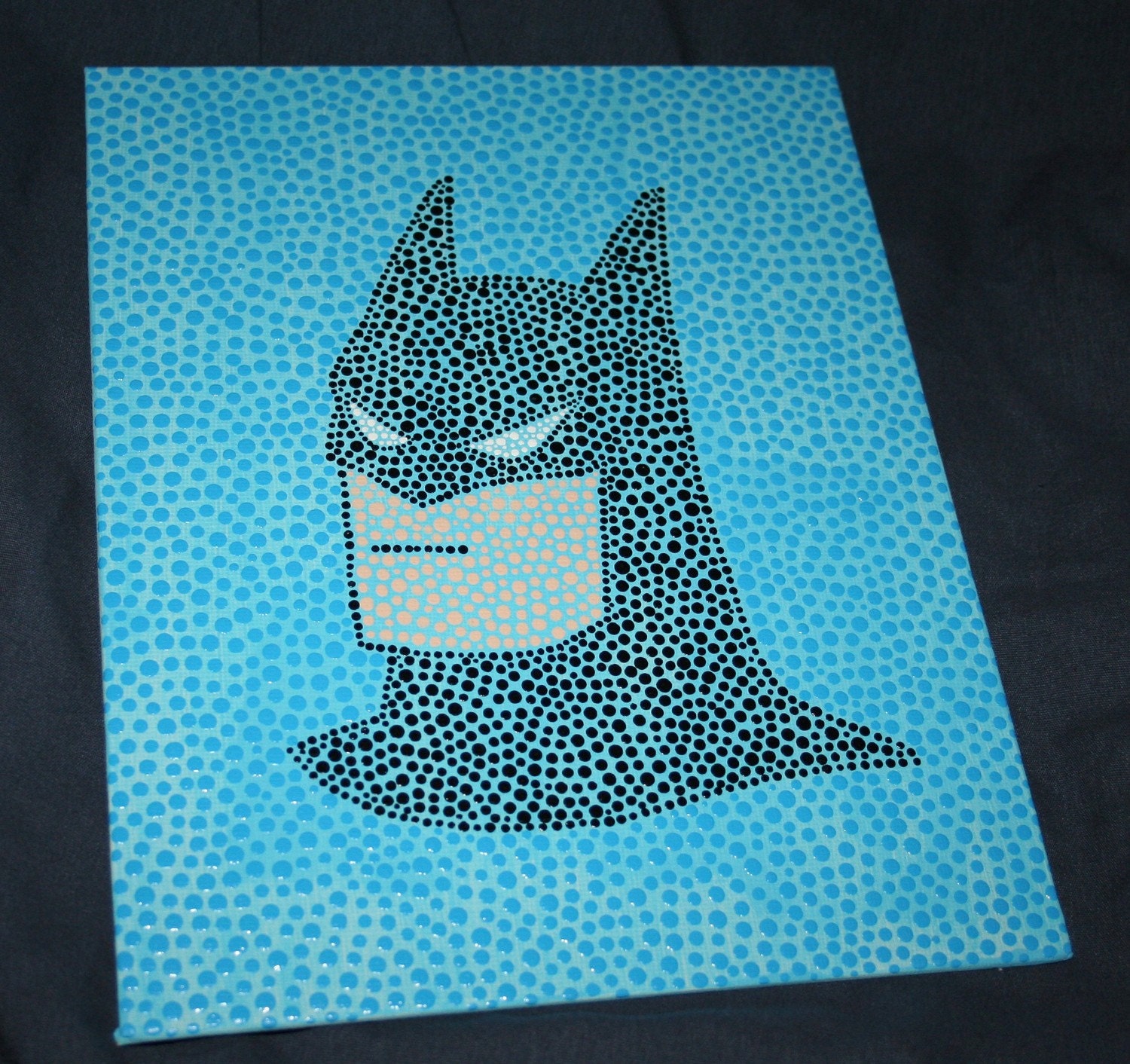 Batman dot painting