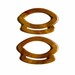 Wooden Bag Handles - Curved Wooden Handle Pair