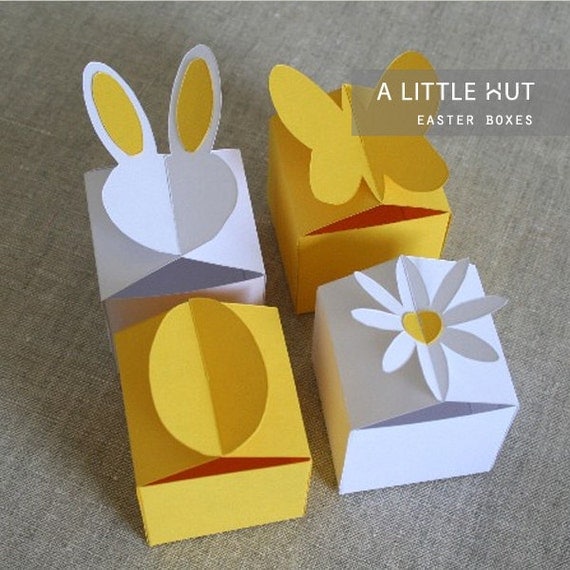 Download Easter boxes SVG DXF & PDF files by ALittleHut on Etsy
