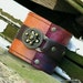 Steampunk Unisex Leather Wrist Wallet Cuff with Secret Zipper Pocket -- Designer's Mix No. 29 Wristband