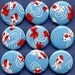One Inch Magnet Set - Koi, Goldfish - Blue
