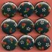 One Inch Magnet Set - Vintage Fabric with Cherries