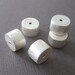 Brushed Matte Sterling Cylindrical Beads 10mm