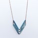 Blue Clouds Chevron Necklace