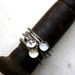 SALE lucky number 2 ring stack, size 9