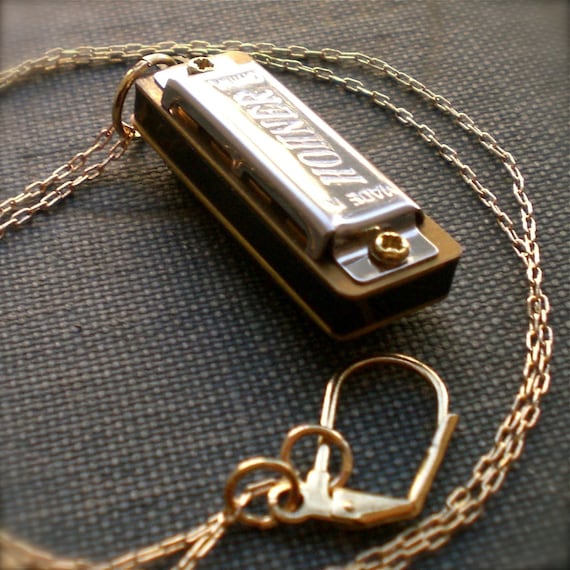 Harmonica Necklace mini musical instrument